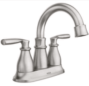 Moen Hilliard Brushed Nickel Bathroom Faucet 4 in.