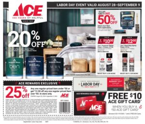 ace labor day sale