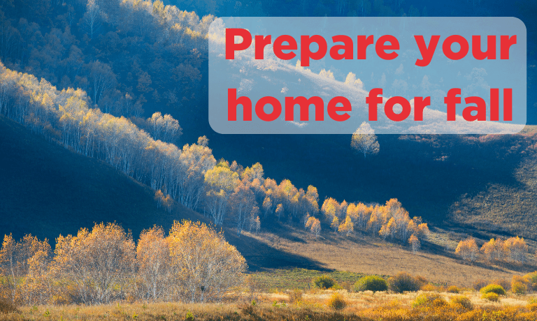 prepare home for fall