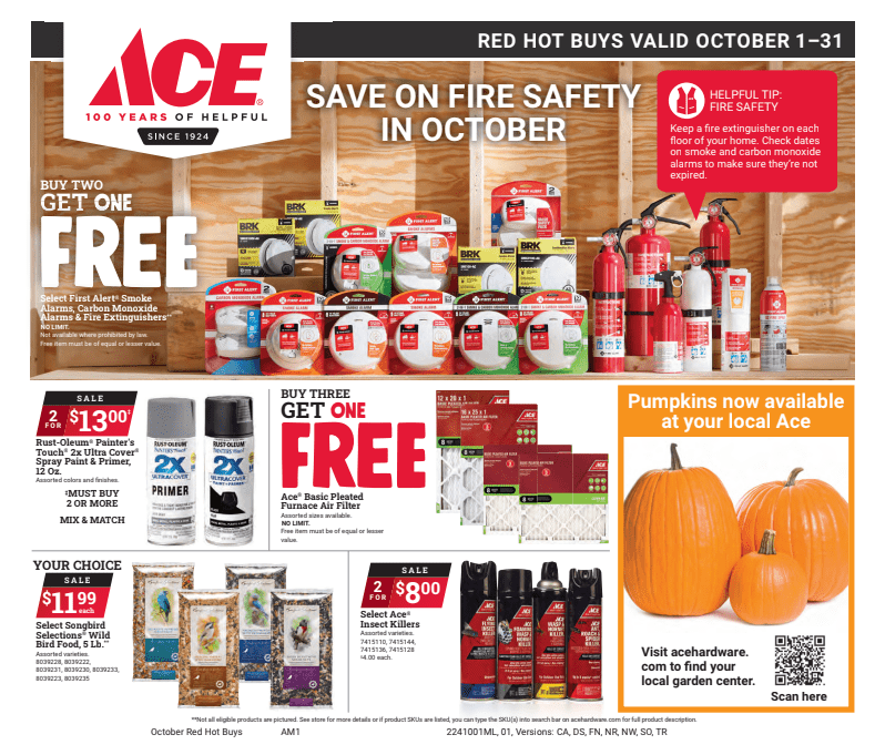 Save on fire safety in October with our Sales & Promotions all month long