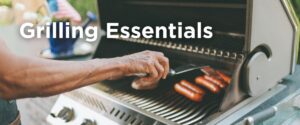 Man at grill during summer